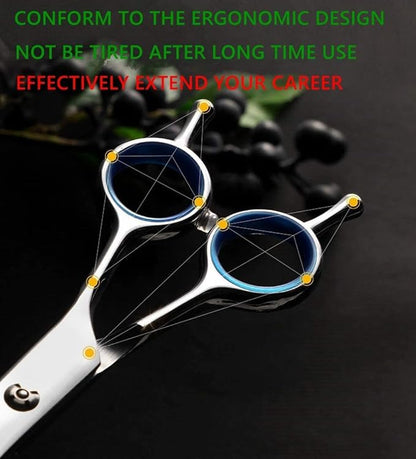 Dream Reach Dog Grooming Scissors - 7'' Professional Pet Cat Hair Scissors Set - Best Cutting & Curved & Thinning Shear Scissors & Grooming Comb Kit for Small Large Dogs Cats Pets