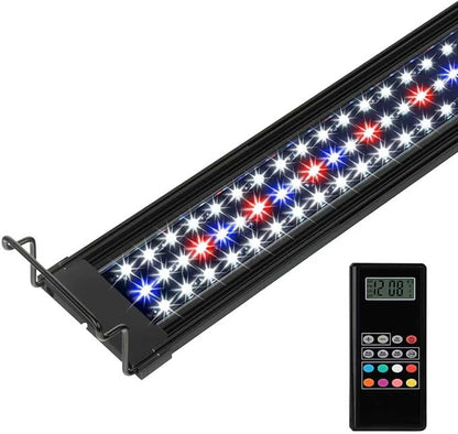 WaterRebirth Wireless Remote Full Spectrum Aquarium LED Light Strip - Ultra-Thin Design with Timer & RGB Modes for Fish Tank Plants(36-42“)
