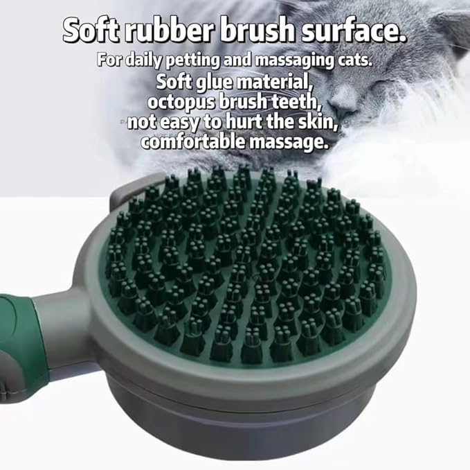 Pet Brush with MASSAGE FUNCTION, Dog Brush, Cat Brush,Retractable Double-Sided Pet Brush, Remove Brushed Pet Hair with One Click, Dog Grooming Kit