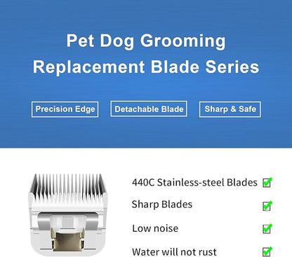 5/8HTï¼64930ï¼ Blade Dog Grooming Clipper Replacement Blades Compatible with Andis Dog Clippers,Detachable Stainless Steel Blade,Size-5/8 HT, Cut Length-5/8 Inch