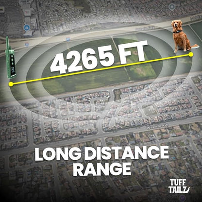 Dog Shock Collar - 4265FT Dog Training Collar with Remote Control Waterproof IP67 Dog Training Collar for Small Medium Large Dogs Rechargeable Electric Dog E Collar Beep Collar (Green)