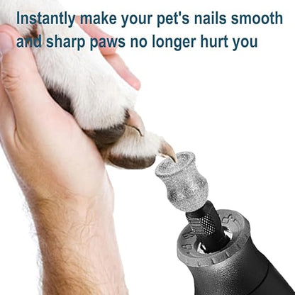 Dog Nail Grinder Bits for Dremel - Diamond Dremel Dog Nail Grinder Attachment - 1/8" Dog Nail Dremel Bits, Safe and Painless Dog Nail Grooming Tools (D