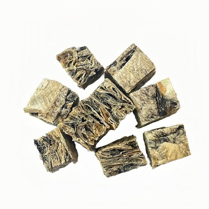 Hubert Pet Premium Cod Skin Crisps - Single Ingredient Gourmet Dog Treats, 8 oz Resealable Trial Size Bag