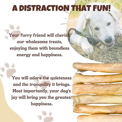 Amazing Dog Treats - Large Collagen Stick - (12 Inch - 50 Count) - Beef Cheek Rolls - 100% Pure Collagen Sticks