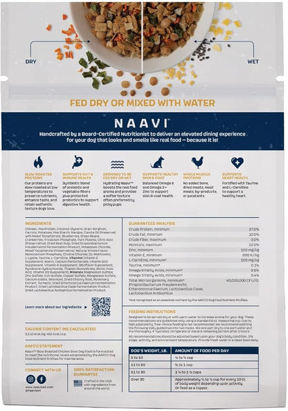 Slow Roasted Chicken Bowl with Ancient Grains, Vegetables & Fruits, Formulated to Support Gut & Immune Health in Adult Dogs - 6oz (2pack)