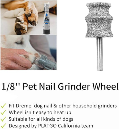 Diamond Nail Grinder for Dremel, Diamond Bits for Dogs, Dog Nail Grinder as Dremel Accessories, Dog Toenail Grinder for Animals Nail Care & Home Grinder Tools