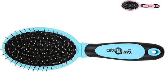 Double Sided Pet Grooming Brush, Royal Blue