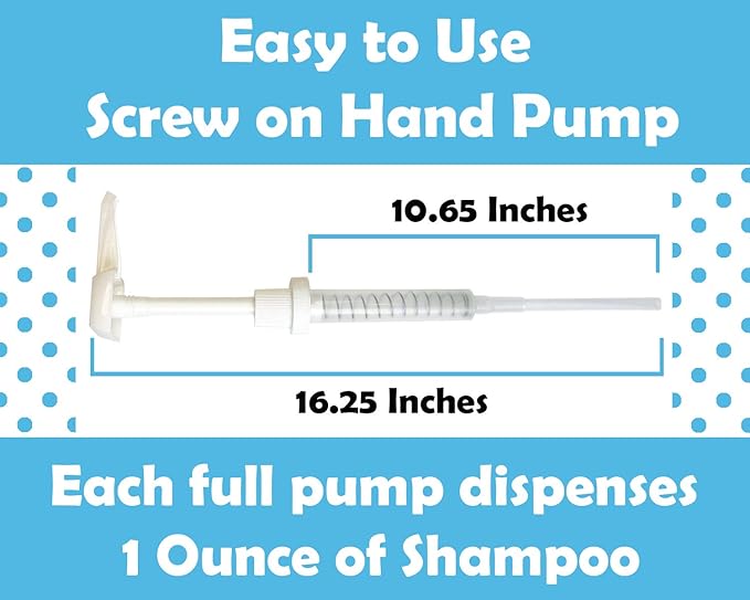 Natural Hypoallergenic Unscented Dog Shampoo Refill with Pump,1 Gallon