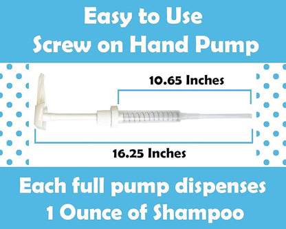 Natural Hypoallergenic Unscented Dog Shampoo Refill with Pump,1 Gallon