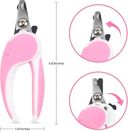 Pet Nail Clippers, Dog Nail Trimmers with Safety Guard to Avoid Excessive Cutting Nails, Dog Grooming Clippers has a Variety of Colors Suitable for Dogs, Cats and Other Petsï¼_inkï¼