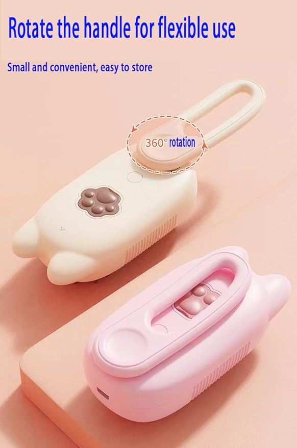 Steam Cat Brush Dog Brush for Shedding Rechargeable Cat Brush Unique Pet Brush The Handle Can be Rotated 360° (pink)