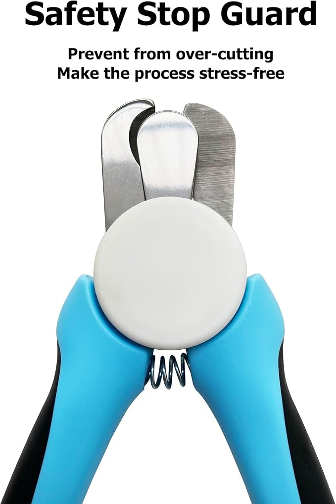 Dog Nail Clippers, Cat Nail Trimmer, Nail Clippers for Dogs & Cats paw, Pet Toenail Clipper for Medium Large Dogs with Nail File, Claw Grooming Clippers with Safety Guard