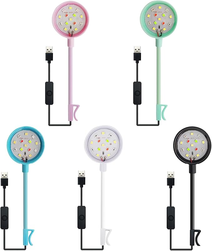 Lamps, Small Aquarium Fish Tank Led Light with USB Interface Clip On for Plant Aquarium