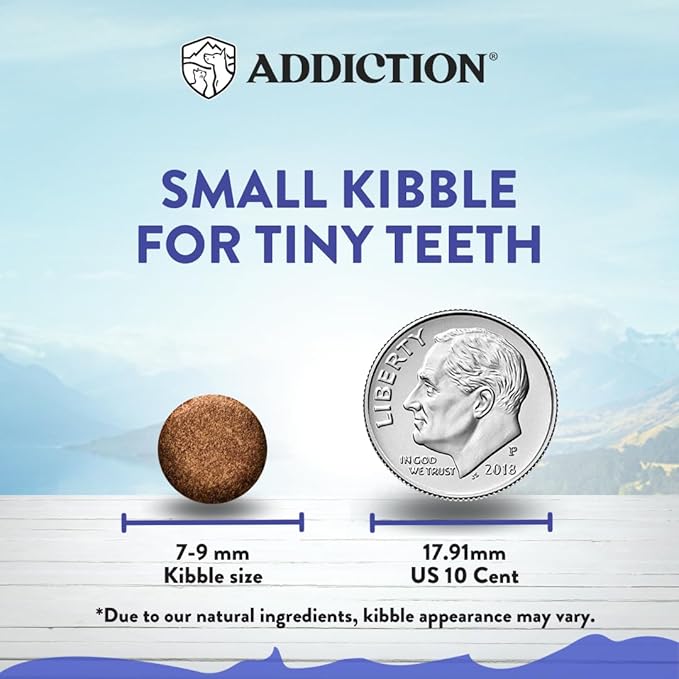 Addiction Duck Royale Entrée Premium Small Breed Dry Dog Food - Ideal for Puppies, Adults & Seniors - Grain-Free/Gluten-Free Kibbles for Small Dogs - 3.lb Bag Crafted in New Zealand