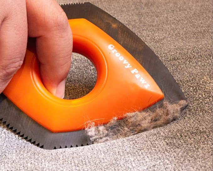 Ultimate Pet Hair Removal Kit | Car Pet Hair Removal | 18 Pet Hair Attracting Washer/Dryer Balls | Reusable Static Hair Brush | Dog Brush/Edge Cleaner | Safe and Gentle | GROOVY PAWZ