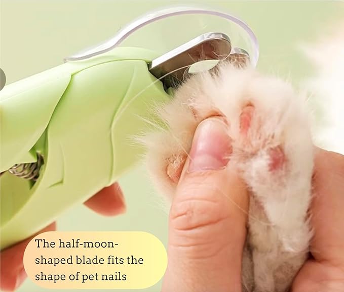 3 in 1 Dog & Cat Pets Nail Clippers and Trimmers-with Safety Guard to Avoid Overcutting. LED Dog Nail Clipper with Light, Illuminates Nails or Bloodline for Safe and Easy Trimmers,for Cats & Dogs