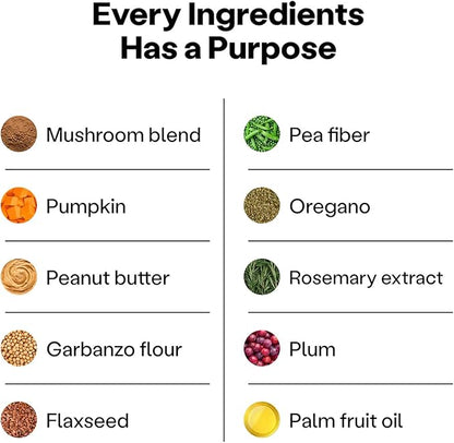 Wild Earth Dog Supplements, Soft Chews for Digestion & Immune Support, with Prebiotics, Probiotics & Enzymes, Veterinarian-Developed, Vegan