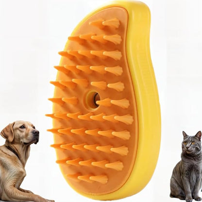 FEGAOSTORE 4-1 Cat Brush with Steam, Steam Brush for Dogs, Steaming Cat Brush, Misting Cat Brush, Pet Massage Comb, Steam Cat Brush, Mist Pet Grooming Comb, Cleaning Brush for Dogs & Cats