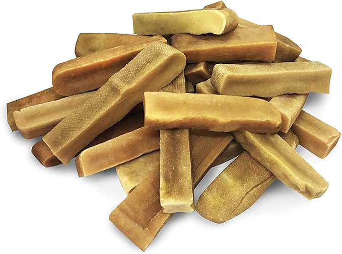 EcoKind Pet Treats Gold Himalayan Yak Cheese Dog Chew, Yak Dog Treats for Active Chewers, 100% Natural & Healthy Chew Sticks for Small & Large Dogs, Assorted Set of Big & Small Yak (1 Large Stick)