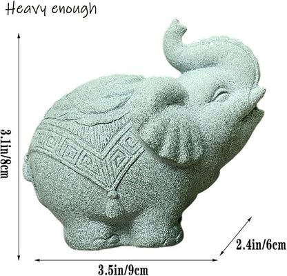 Aquarium Elephant Statue Fish Tank Decorations Asian Foo Dog Statue Sculpture Feng Shui Ornaments for Pet Betta Fish Rest Fish Tank Decor, E