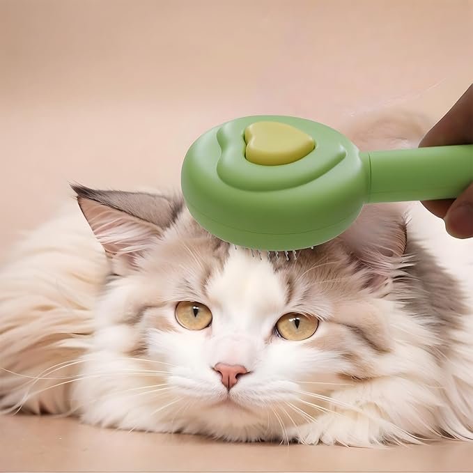 self-cleaning cat and dog grooming brush removal comb, cat brush and dog pet comb tool, used to remove loose and loose hair, tangled hair on mats