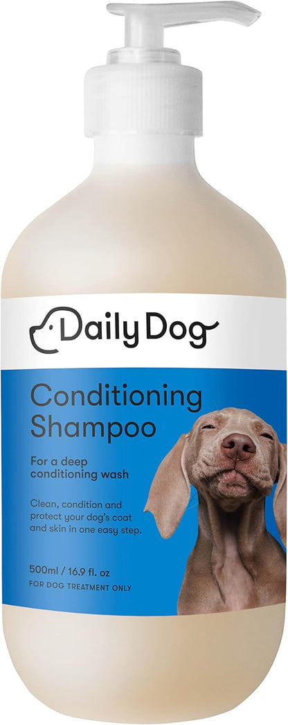 Conditioning Shampoo with Melon Fragrance & Jojoba Oil - Natural Dog Shampoo, Deep Wash to Clean, Condition & Protect Sensitive Skin - 500ml
