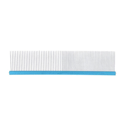 Greyhound Comb For Dogs, Metal Dog Comb Dog Combs with Rounded Ends Dog Comb Cat Comb For Removing and Knots Grooming Tool For Long Short Haired Dog (Blue 22cm/8.7in)