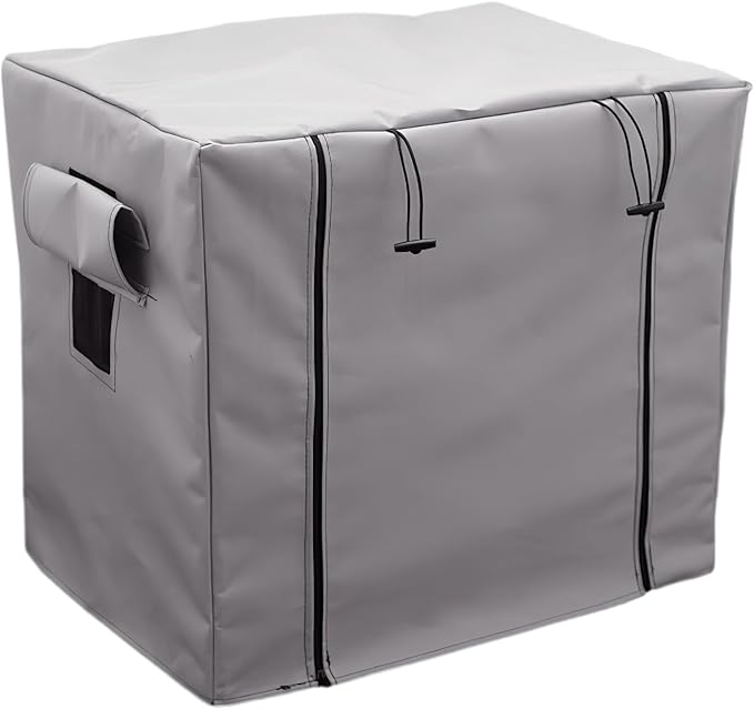 Dog Crate Cover Waterpoof Grey Pet Kennel Covers for Puppy Cat Indoor Outdoor Fit for 1 Door Wire Crate, 23.62x15.75x15.75 Inch