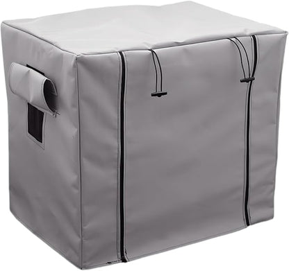 Dog Crate Cover Waterpoof Grey Pet Kennel Covers for Puppy Cat Indoor Outdoor Fit for 1 Door Wire Crate, 20.08x14.17x16.54 Inch