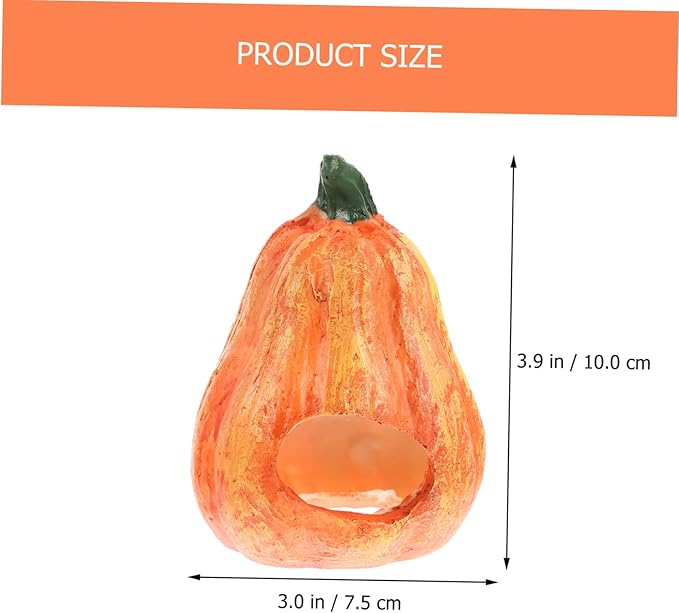 2pcs Fish and Shrimp Hideout House Fish Tank Cave Lovely Cave Aquarium Halloween Decorations Betta Toys Shrimp Aquarium Supply Glass Decor Resin Hollow Breeding Tank