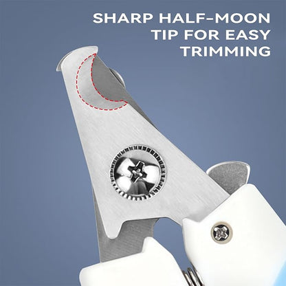 Dog & Cat Pets Nail Clippers - with Safety Guard, Dog Nail Clipper with Dog Nail File, Professional Dog Nail Care to Prevent Over Cutting