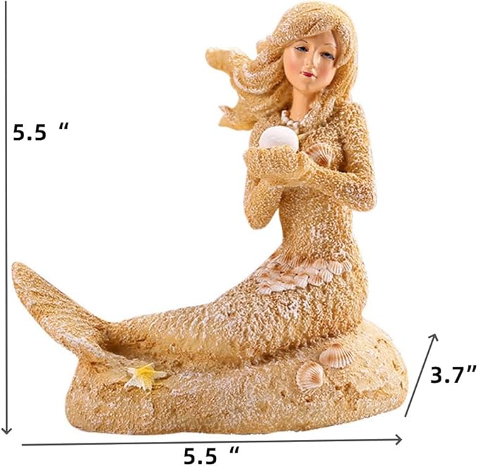 Fish Tanks Decorations, Mermaid Statue ，Mermaid Garden, Fish Tank Decorations, Handicraft Decorations, Mermaid Decorations (Sand Mermaids)