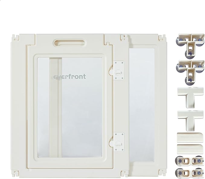 Extension Kit-Clear Acrylic Plastic Dog Playpen Indoor,for Puppy Cat Bunny Pet Pen, Easy Assemble Crate Kennel Enclosure Fence for Small & Medium Dogs (30.3" Height, 2PCS)