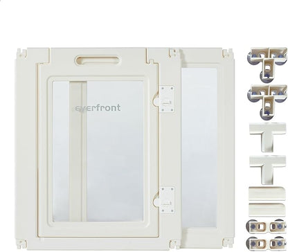 Extension Kit-Clear Acrylic Plastic Dog Playpen Indoor,for Puppy Cat Bunny Pet Pen, Easy Assemble Crate Kennel Enclosure Fence for Small & Medium Dogs (30.3" Height, 2PCS)