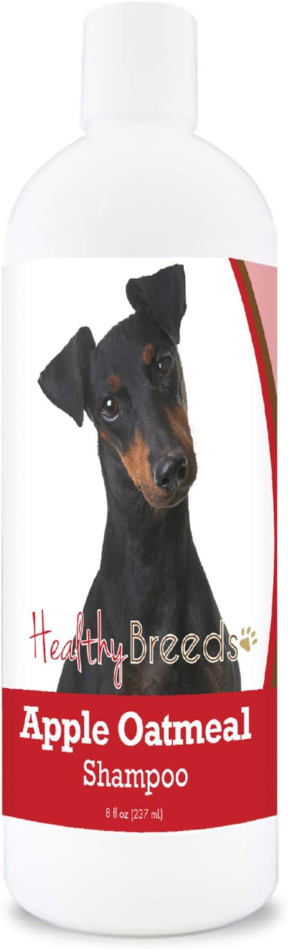 Healthy Breeds Manchester Terrier Apple Oatmeal Dog Shampoo - All Natural, Tearless & Hypoallergenic Cleanser & Conditioner - Best for Dry, Itchy or Irritated Skin - 8 oz