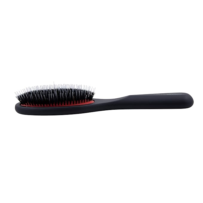 Chris Christensen Andreas Dog Brush, Mason-Pearson Style Boar and Nylon Bristle Brush, Groom Like a Professional, Lightweight Beechwood Handle, Stimulate Natural Oil Production, Medium