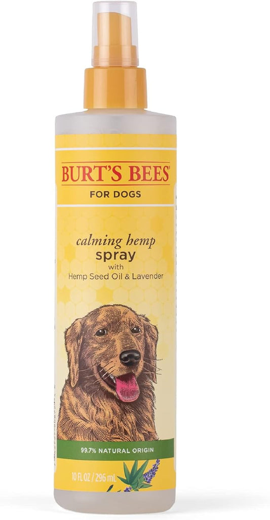 Burt's Bees for Pets Calming Spray with Hemp, 99.7% Natural Origin Formulas, Spray for Calming Dogs, Dog Anxiety Relief Spray, Calming Care for Dogs 10oz