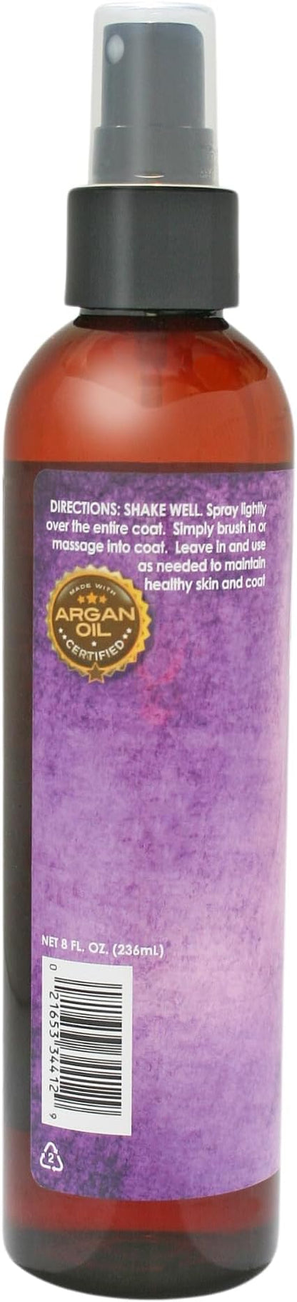 Bio-groom Indulge Argan Oil Dog Conditioner  No-Rinse, Deshedding Dog Bathing Supplies, Puppy Wash, Dog Grooming Supplies for Sensitive Skin, Cruelty-Free, Made in USA, Dog Spray  12 fl oz 1-Pack
