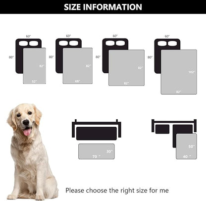 Waterproof Dog Blanket, Washable Anti-Slip Pet Couch Covers for Sofa,Pet Hair Resistant Blankets Bed Chair Furniture Couch Protector for Dogs-52x82,Black