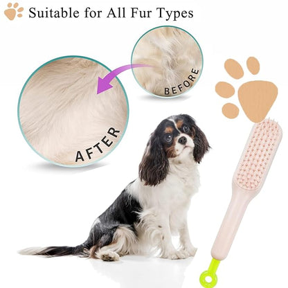 Scalable Grooming Brush for Small Dogs, Puppy Brush ï¼ Soft Dog Brush for Shih Tzus, Yorkies, Maltipoos, Maltese (Pink)