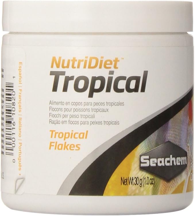 Seachem Laboratories.1082 Nutridiet Tropical Flakes with Probiotics 30g/ 1 oz