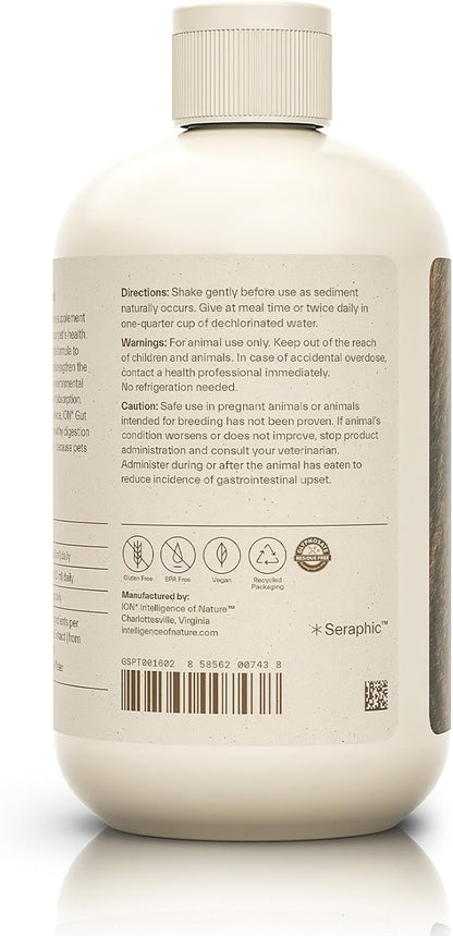 ION Intelligence of Nature Gut Support for Pets | Strengthens Digestion, Supports Kidneys, Aids Immune Function, and Defends from Food Toxins (16 Ounce)