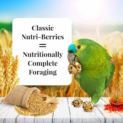 LAFEBER'S Classic Nutri-Berries Pet Bird Food, Made with Non-GMO and Human-Grade Ingredients, for Parrots, 3.25 lb