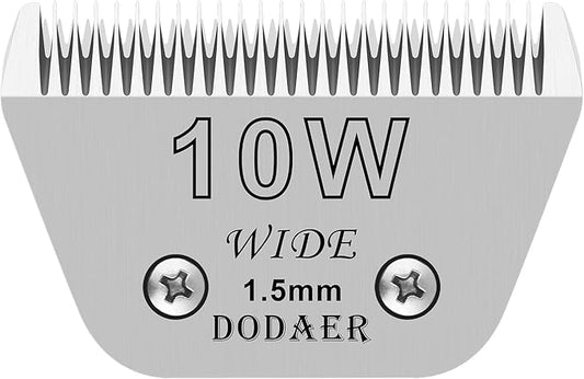10W Detachable Dog Grooming Wide Blades,Compatible with Andis,Oster A5,Wahl KM10 Series Clippers,Cut Length 1/16(1.5mm)