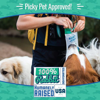 Smart Cookie Single Ingredient Rabbit Jerky Dog Treats - Training Treat Strips for Dogs and Puppies with Allergies, Sensitive Stomachs - Dehydrated, 100% Meat, Grain Free, Made in USA - 3oz, Pack of 1