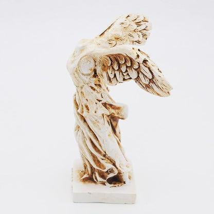 Winged Victory of Samothrace Fish Tank Decorations Decor Sculpture Statues Figurine Ancient Greece Reptile Turtle Lizard Spider Tanks Terrarium Statue Décor Ornament Pet Brown
