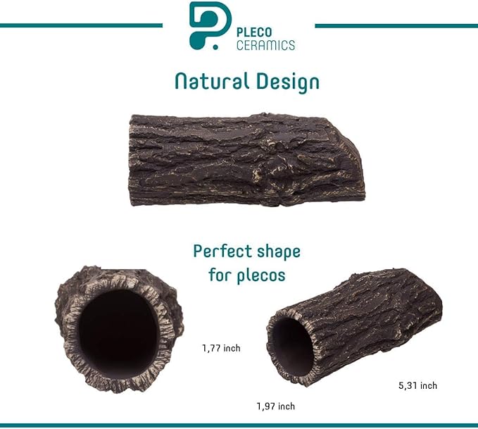 Plecoceramics Pleco Cave Natural Breeding Ceramic Decorations Fish Tank Aquarium Medium Size (12 pcs)