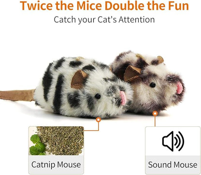 Catnip Cat Toys Boredom Relieve Teeth and Kicking Feather Cat Toys Interactive with Lifelike Chirp Sound Chirping Bird Kitten Toy Real Feather (6 Pack)