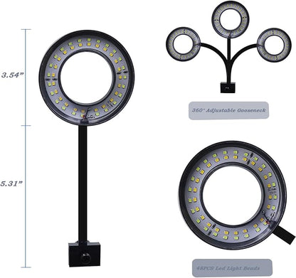 Upgraded Aquarium Light Clip On Fish Tank LED Light Small USB Light Dimmer Multi-Color White+Warm Yellow+Yellow 1 to 5 Gal (Adapter NOT Included, No Timer)