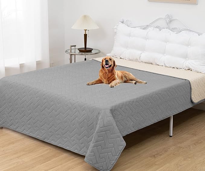 fuguitex Waterproof Dog Bed Cover Couch Cover for Pet Anti-Slip Cat Mat Pet Pad Blanket for Sofa Chair Recliner Bed Furniture Protrctor